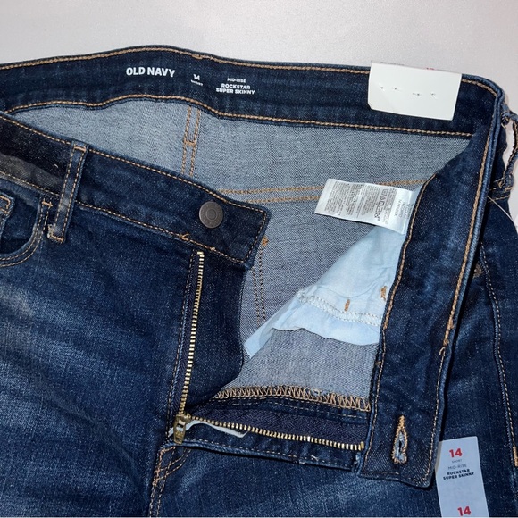 Old Navy Blue Skinny Jeans Classic Denim - Picture 8 of 11